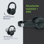 Auriculares con Micrófono Muse M295ANC Negro Gris