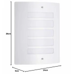 Aplique de Pared Brilliant Todd Blanco Metal Plástico 60 W E27