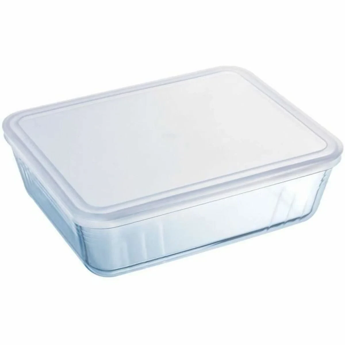 Recipiente Conservador de Alimentos Pyrex Blanco Transparente Rectangular 1,5 L