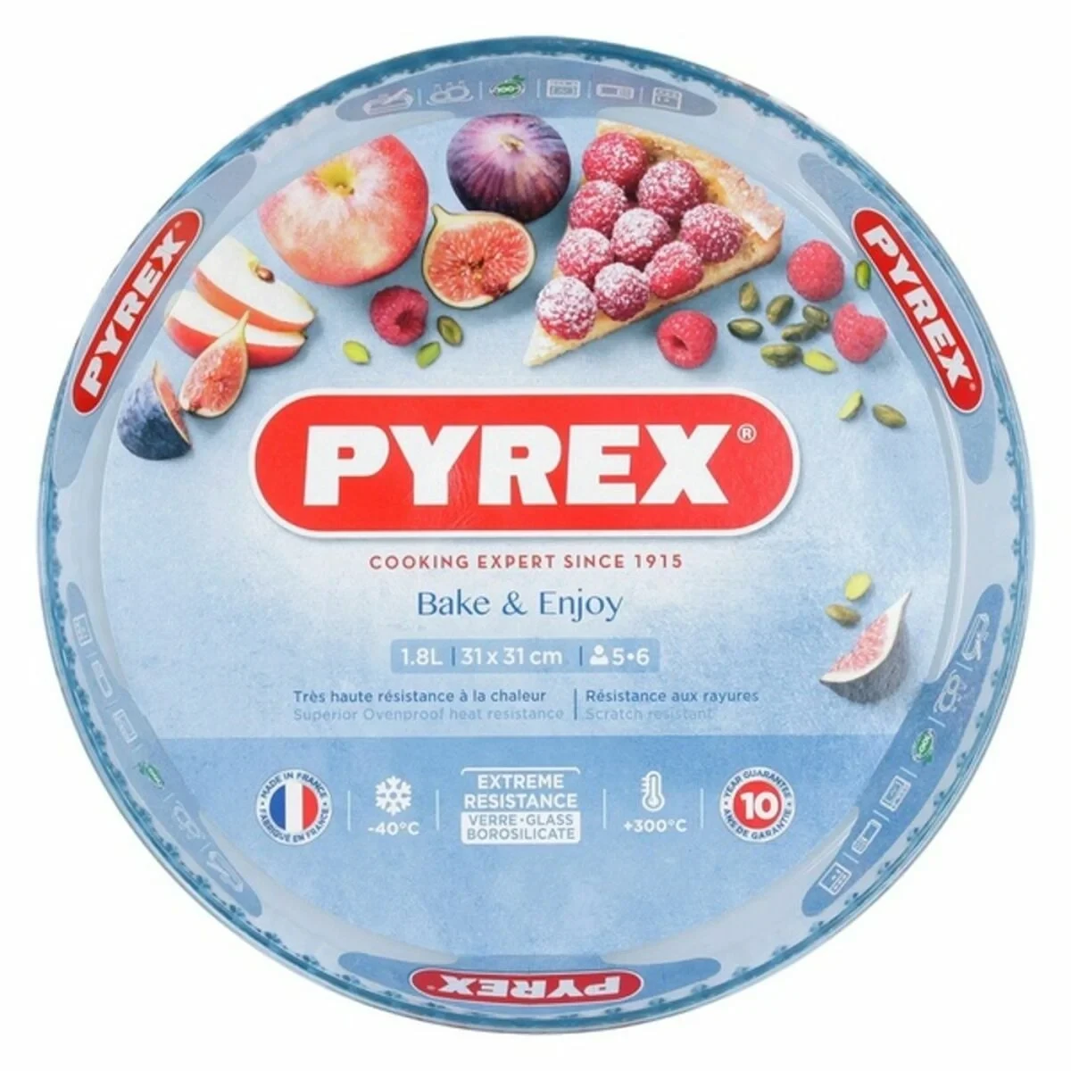 Molde para Tartas Pyrex Multicolor Transparente