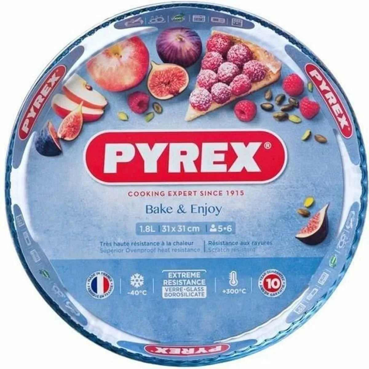 Molde para Tartas Pyrex Multicolor Transparente