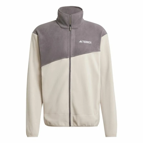 Forro Polar Adidas Terrex Multi Full Zip Fleece Beige Hombre