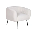 Sillón DKD Home Decor Negro Beige Dorado Espuma Madera Metal 81 x 75 x 73 cm