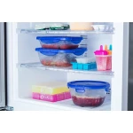 Recipiente Conservador de Alimentos Pyrex Azul Transparente 800 ml (2 Unidades)