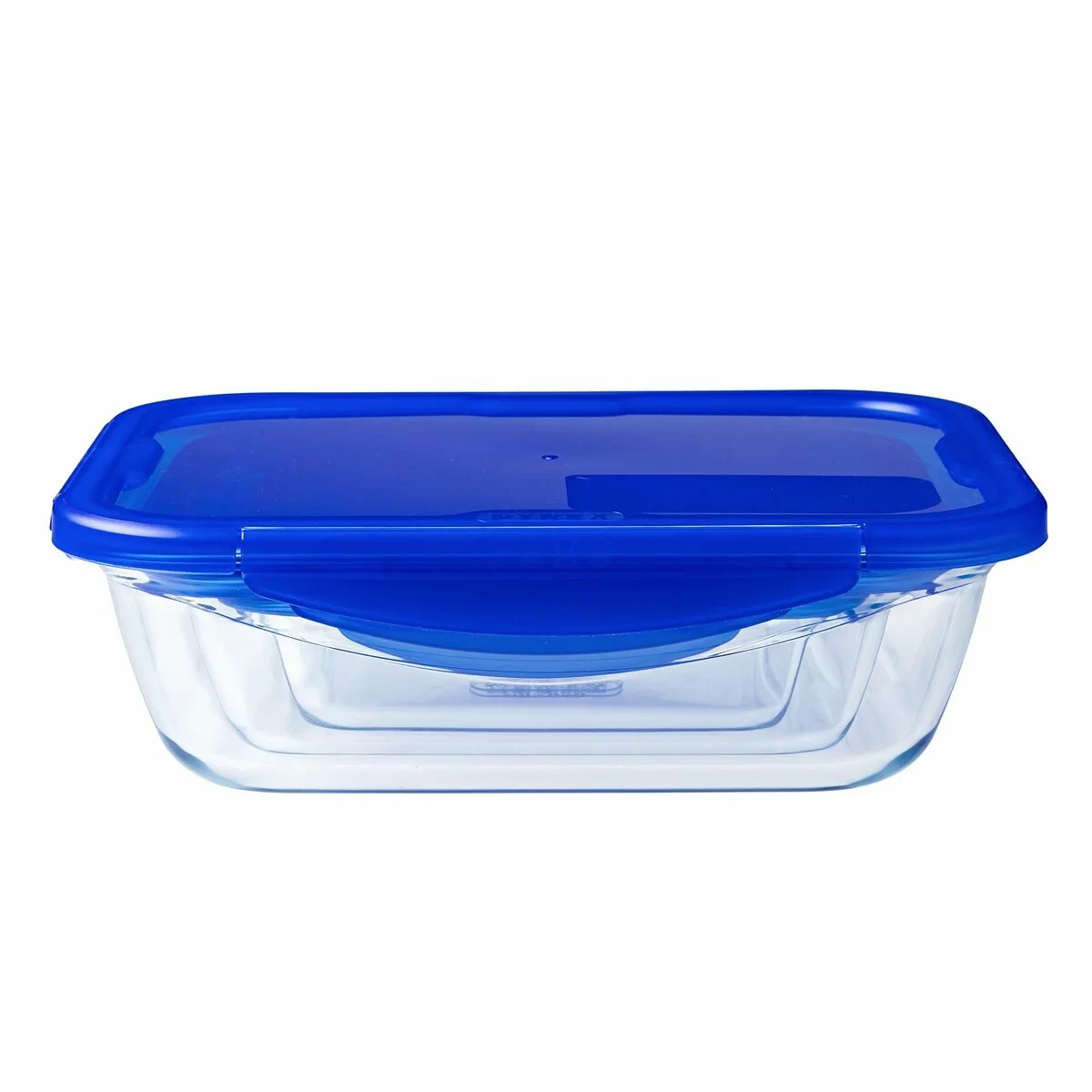 Recipiente Conservador de Alimentos Pyrex Azul Transparente Rectangular 800 ml