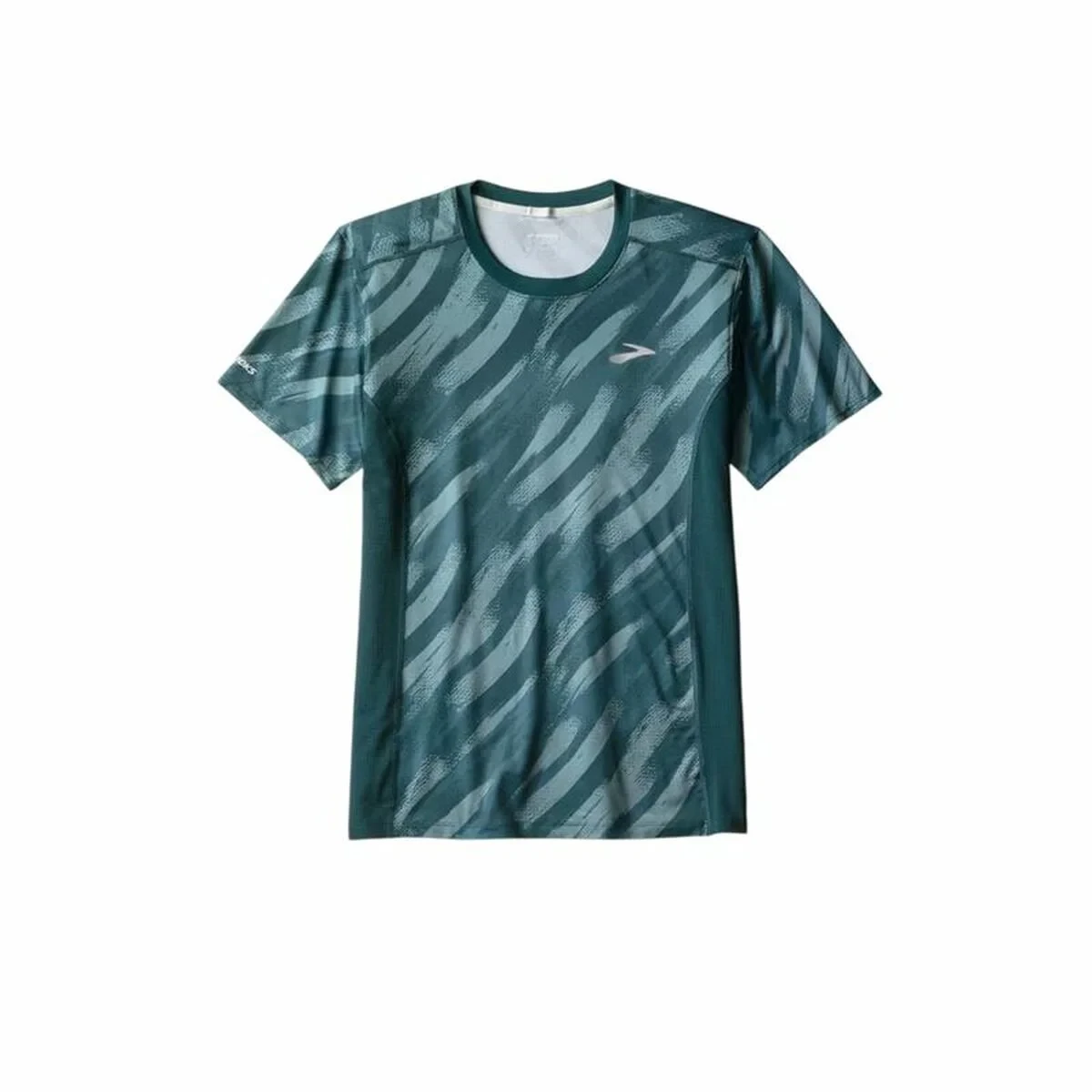 Camiseta de Manga Corta Hombre Brooks Atmosphere Sleeve 3.0 Verde