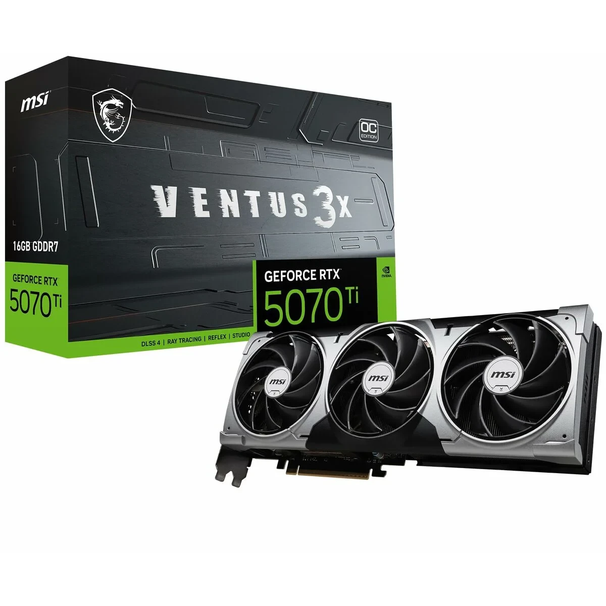 Tarjeta Gráfica MSI nvidia geforce rtx 5070 16 GB GDDR6X