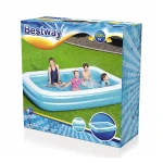 Bestway Piscina Hinchable 2 Camaras Rectangular 305x183x46 cm +3 Años Jardin 54150