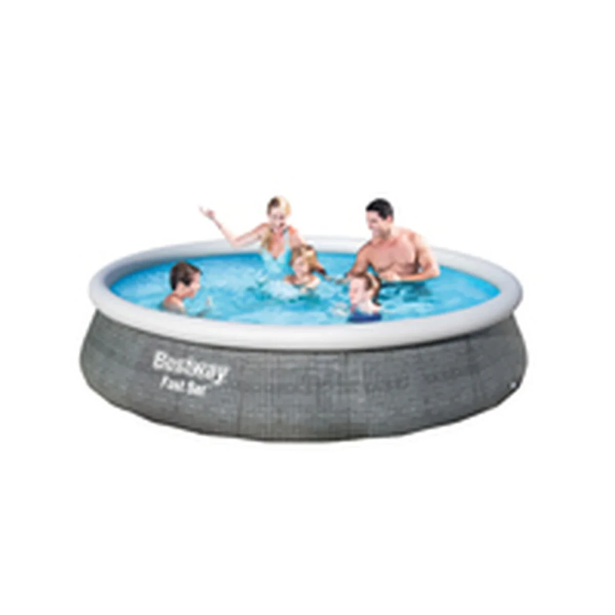 Bestway Piscina Hinchable Adulto Aro Ratan con Depurador 396x84 cm Jardin 57376