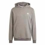 Sudadera con Capucha Hombre Adidas Seasonal Essentials Melange Hoodie Marrón Beige