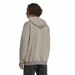 Sudadera con Capucha Hombre Adidas Seasonal Essentials Melange Hoodie Marrón Beige