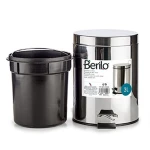 Papelera con Pedal Berilo Plateado Acero Inoxidable Plástico 3 L (6 Unidades)