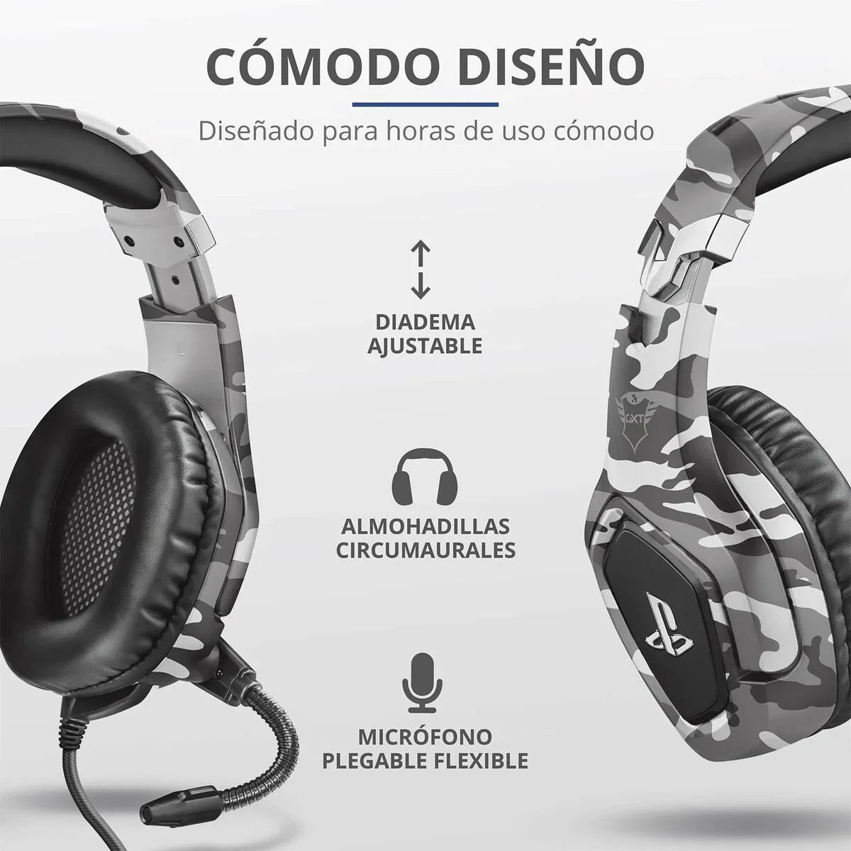 Auriculares Inalámbricos Trust 23531 GXT488 Gris