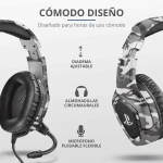 Auriculares Inalámbricos Trust 23531 GXT488 Gris
