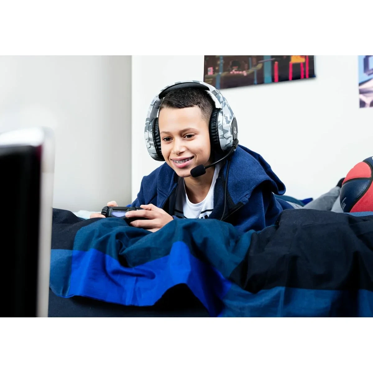 Auriculares Inalámbricos Trust 23531 GXT488 Gris