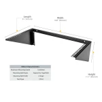 Soporte Startech RK619WALLV Negro Acero