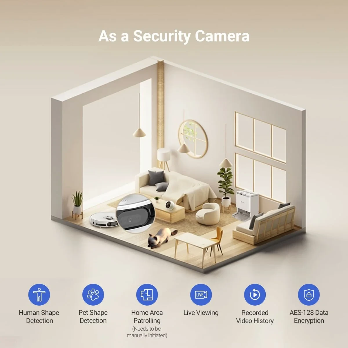 Robot Aspirador Ezviz 5200 mAh