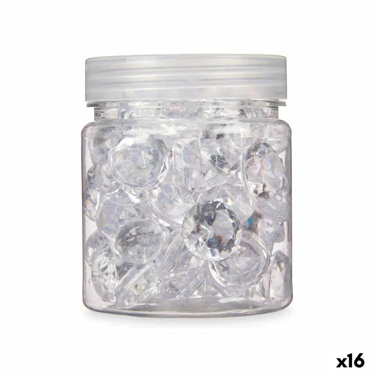 Piedras Decorativas Gift Decor Transparente 150 g Diamante (16 Unidades)