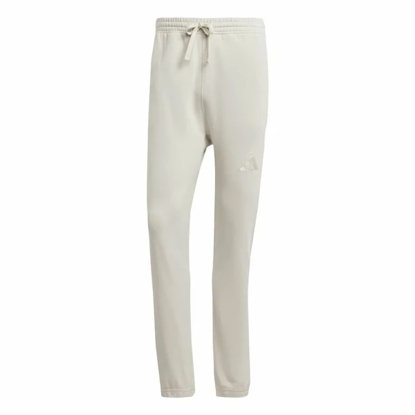 Pantalón Largo Deportivo Adidas All Szn French Terry Regular Tapered Blanco Beige Hombre