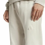 Pantalón Largo Deportivo Adidas All Szn French Terry Regular Tapered Blanco Beige Hombre