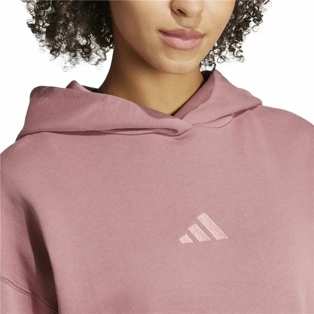 Sudadera con Capucha Mujer Adidas All Szn French Terry Loose Hoodie Rosa