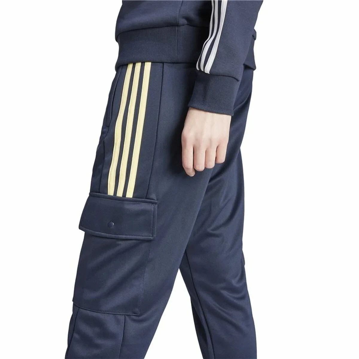 Pantalón Largo Deportivo Adidas Tiro Cargo Azul Mujer