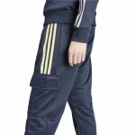 Pantalón Largo Deportivo Adidas Tiro Cargo Azul Mujer
