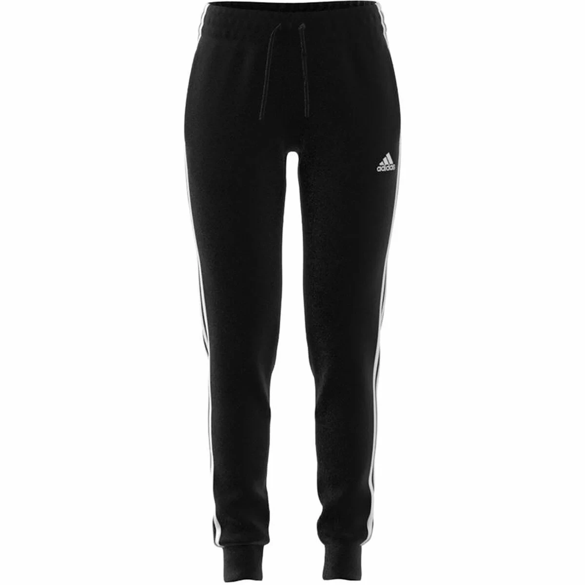 Pantalón Largo Deportivo Adidas 3S Fl C Pt Negro Mujer
