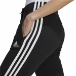 Pantalón Largo Deportivo Adidas 3S Fl C Pt Negro Mujer