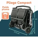 Carro de Paseo para Bebé Bambisol Gris