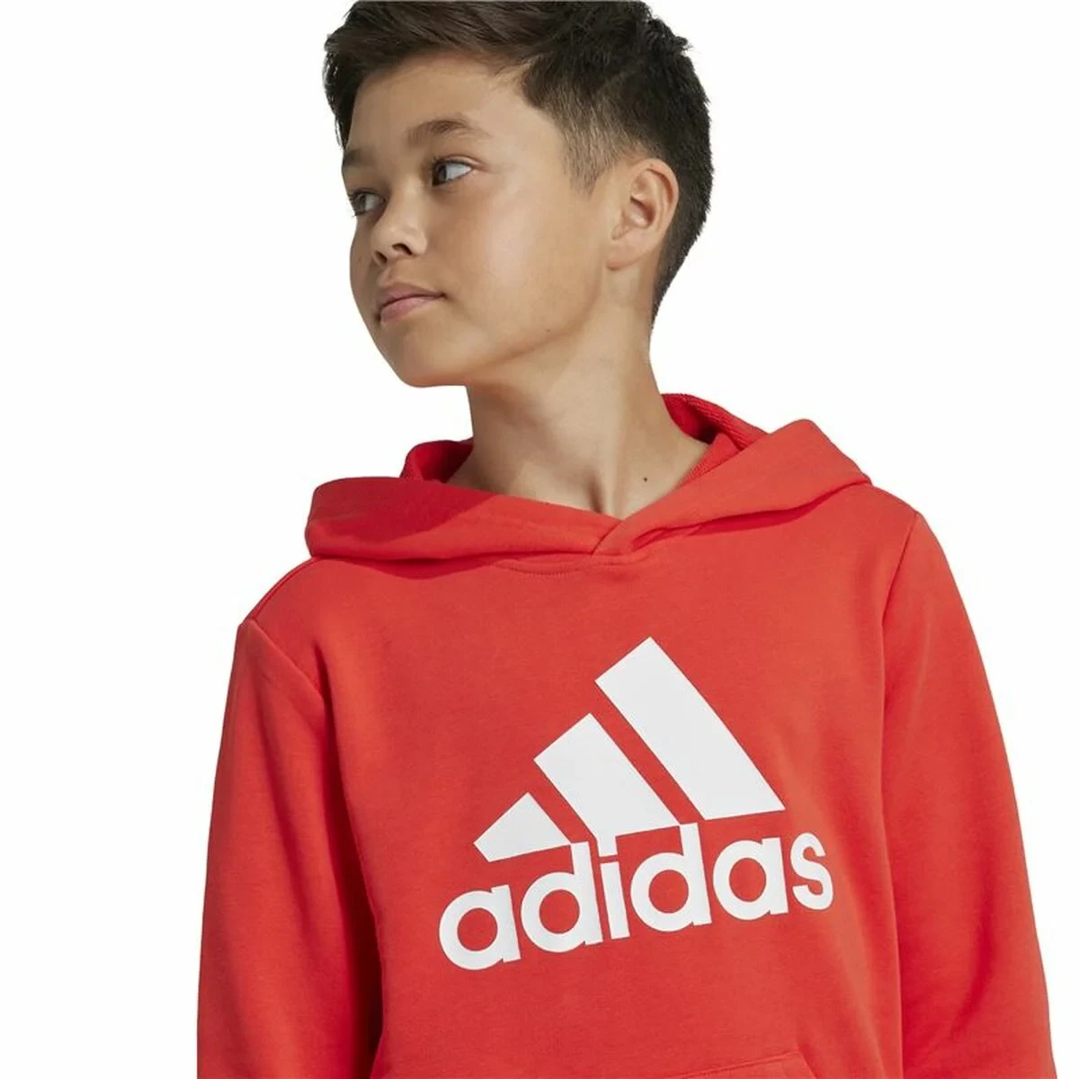 Sudadera con Capucha Niño Adidas Big Logo Essentials Rojo