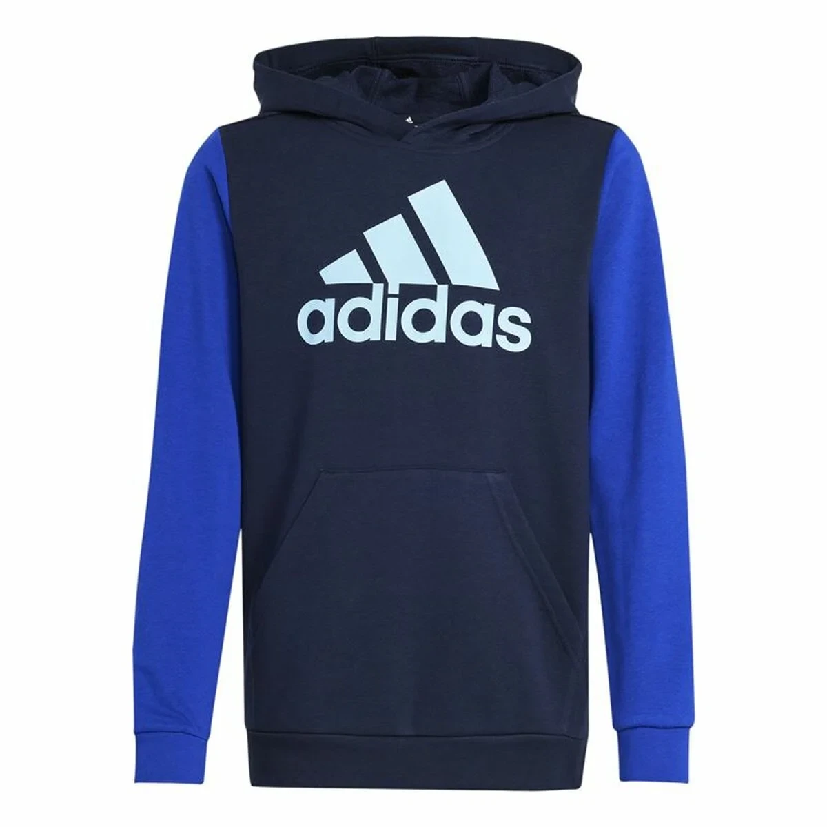 Sudadera con Capucha Niño Adidas Essentials Big Logo Colorblock Azul