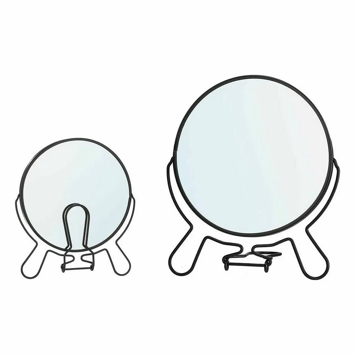 Espejo de Aumento Berilo Negro Hierro 15,5 x 18 x 1,5 cm 15,5 x 1,5 x 18 cm (12 Unidades)