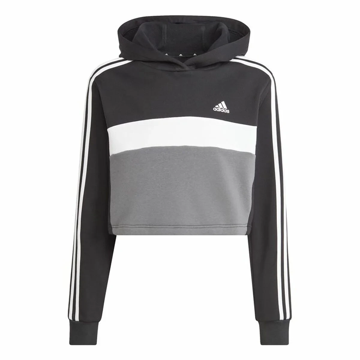 Chándal Mujer Adidas Tiberio 3- Stripes Colorblock Negro Gris