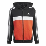Chándal Mujer Adidas Tiberio 3-Stripes Colorblock Fleece Negro Rojo