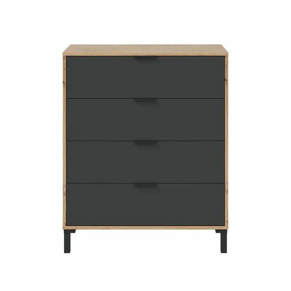 Cómoda Marrón Negro 77,5 x 40 x 93,5 cm