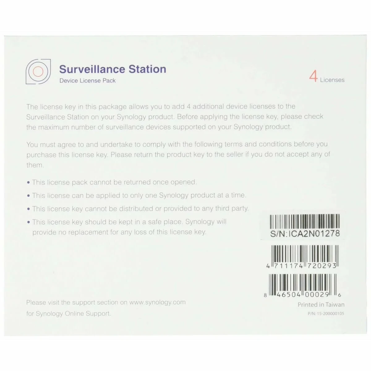 Cable HDMI Synology CLP4 Negro