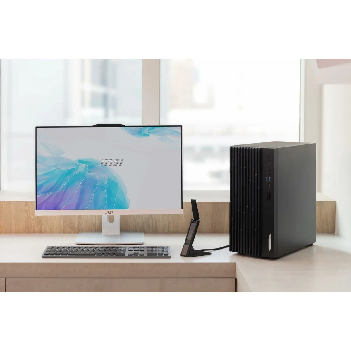 Adaptador de Red MSI AXE5400 Negro