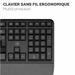 Teclado Mobility Lab Azerty Francés Negro