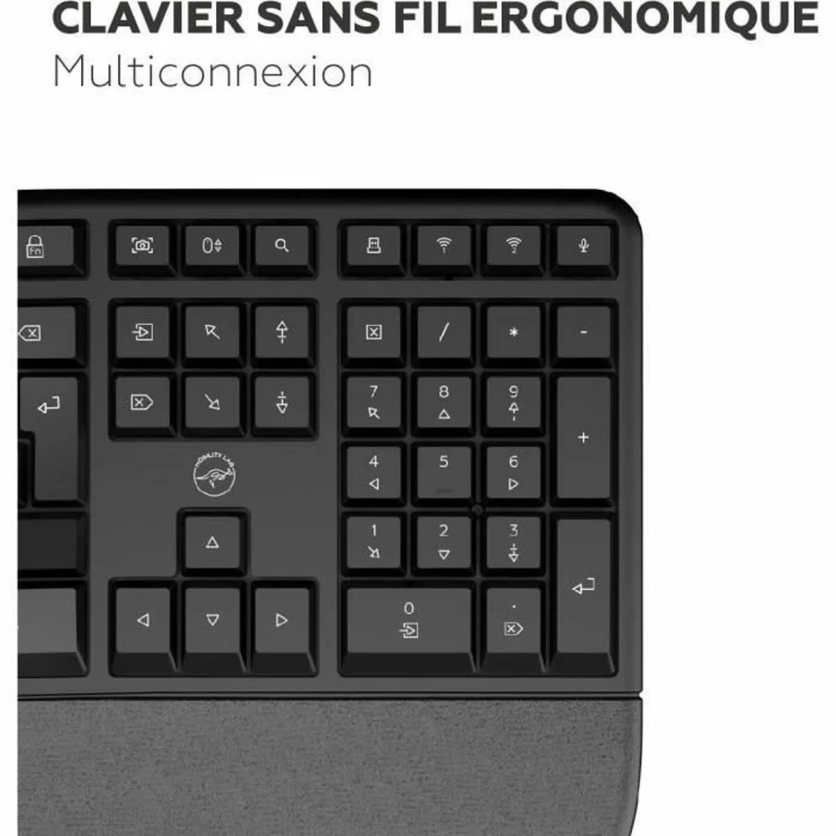Teclado Mobility Lab Azerty Francés Negro