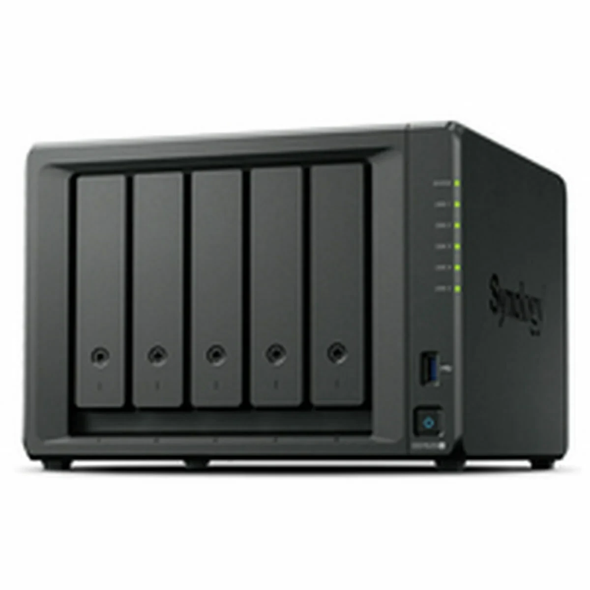 Almacenamiento en Red NAS Synology DS1525+ Negro AMD Ryzen V1500B