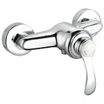 Grifo Monomando Rousseau Byron Gris Chrome Metal Latón 15 cm Ducha