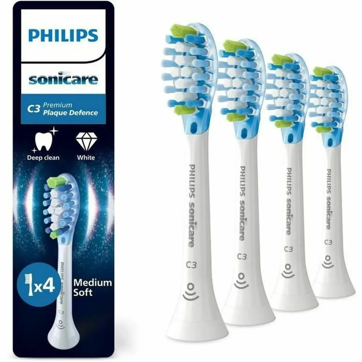 Cabezal de Recambio Philips Blanco 4 Unidades