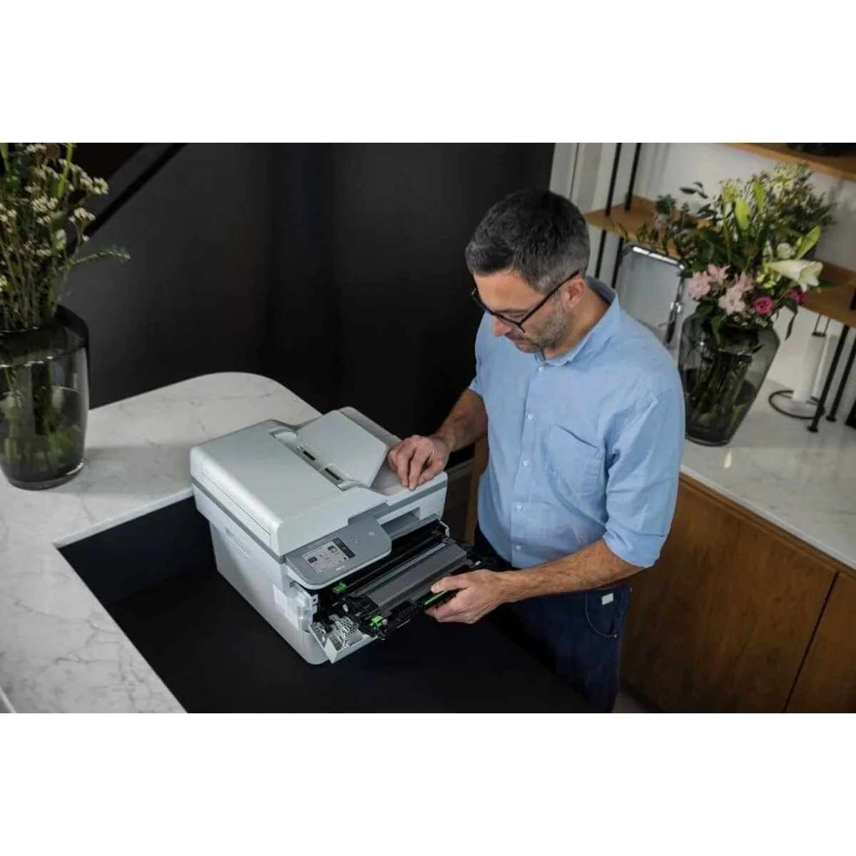 Impresora Láser Monocromo Brother MFCL2980DWRE1 Wi-Fi Fax Escáner