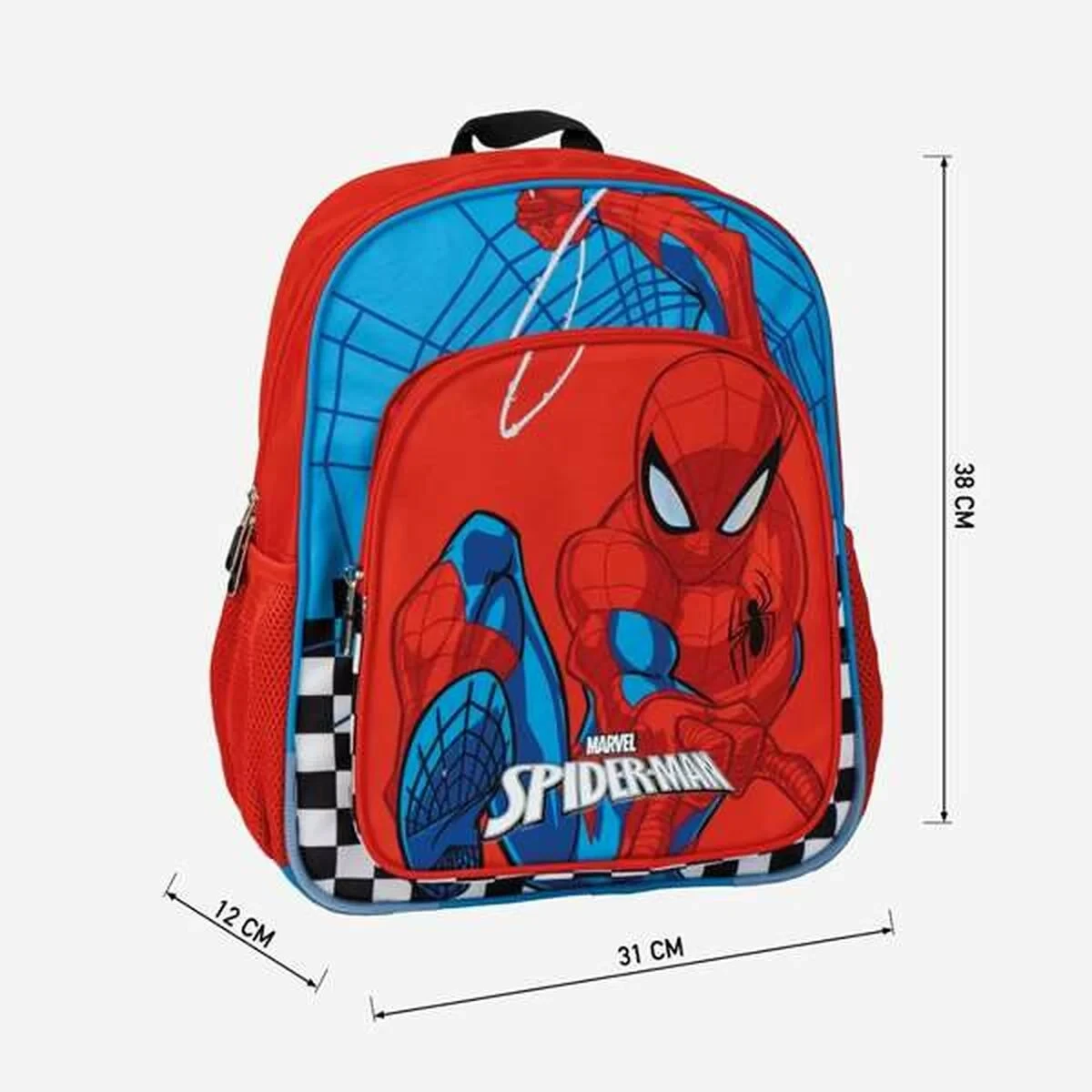 Mochila Escolar Spider-Man Rojo 31 x 12 x 38 cm