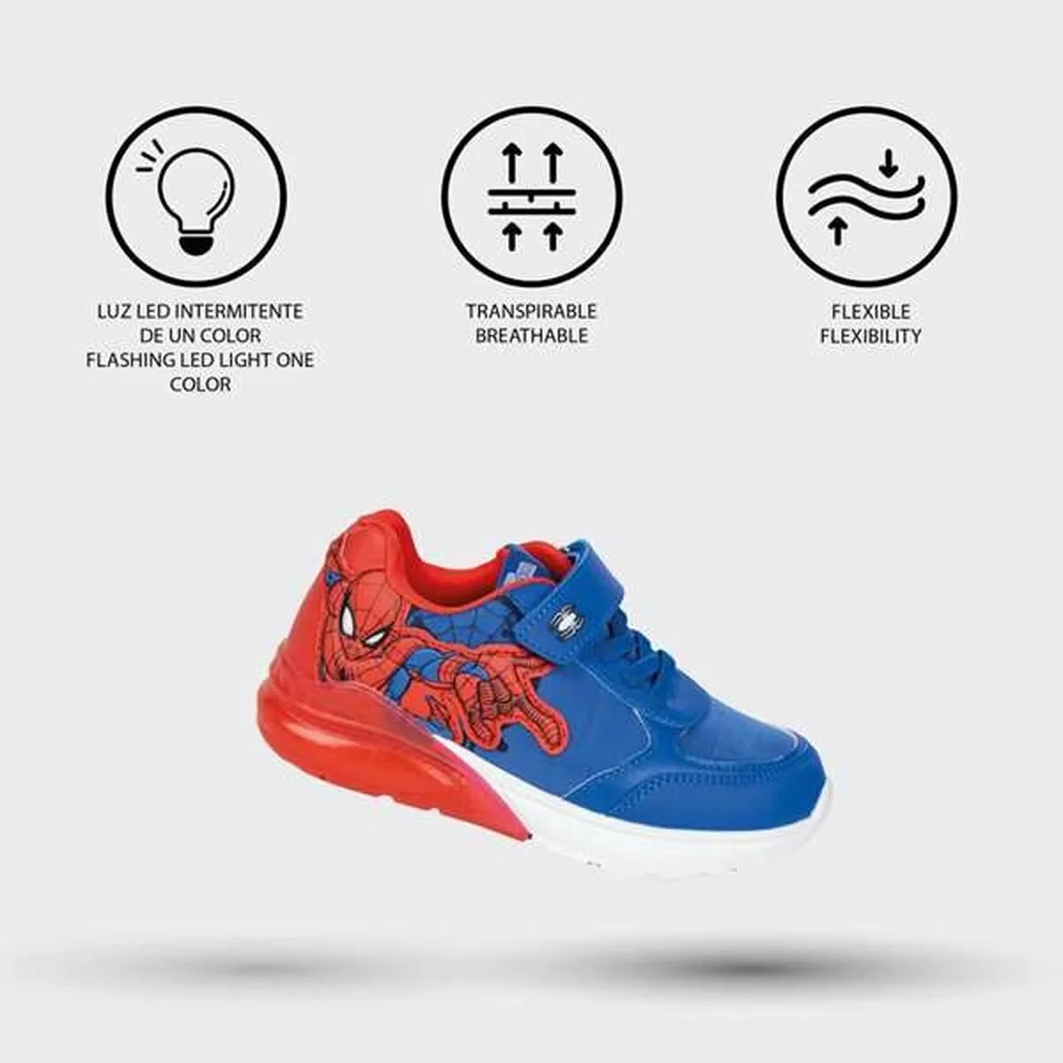 Zapatillas Deportivas con LED Spider-Man Azul oscuro 25