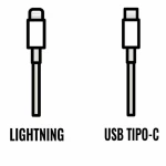 Cable USB-C a Lightning Apple MM0A3ZM/A Blanco 1 m 2 m