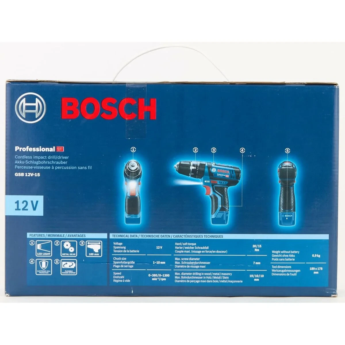 Atornillador eléctrico BOSCH 100 W 15 Nm 30 Nm