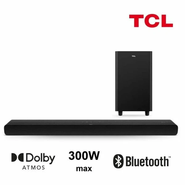 Barra de Sonido TCL Negro 300 W