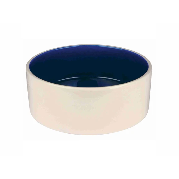 Comedero para Mascotas Trixie Azul Crema 2,3 L Cerámica